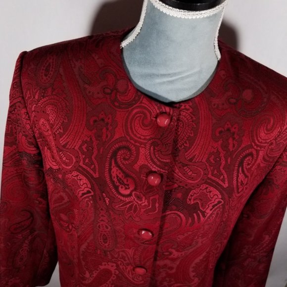 Nygard Collection Beautiful Red Formal Jacket - Picture 2 of 8
